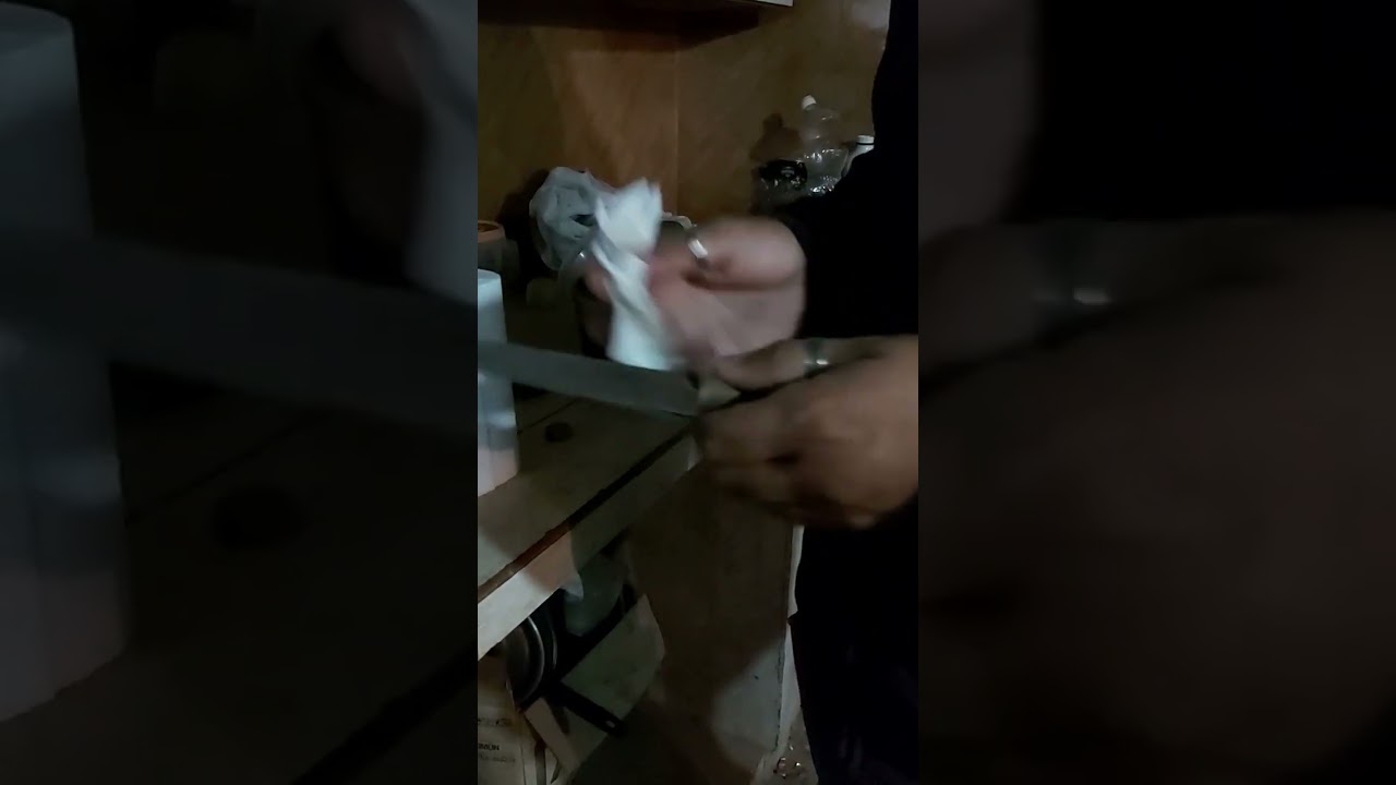 como curar un cuchillo para que no se oxide