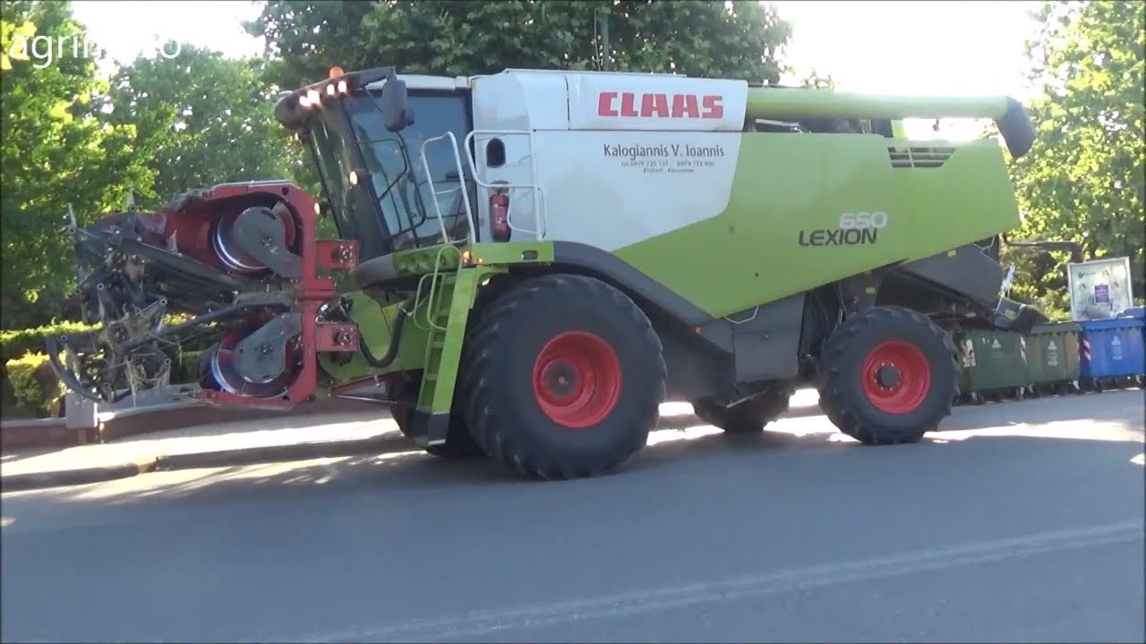 chasing the CLAAS 650 combine