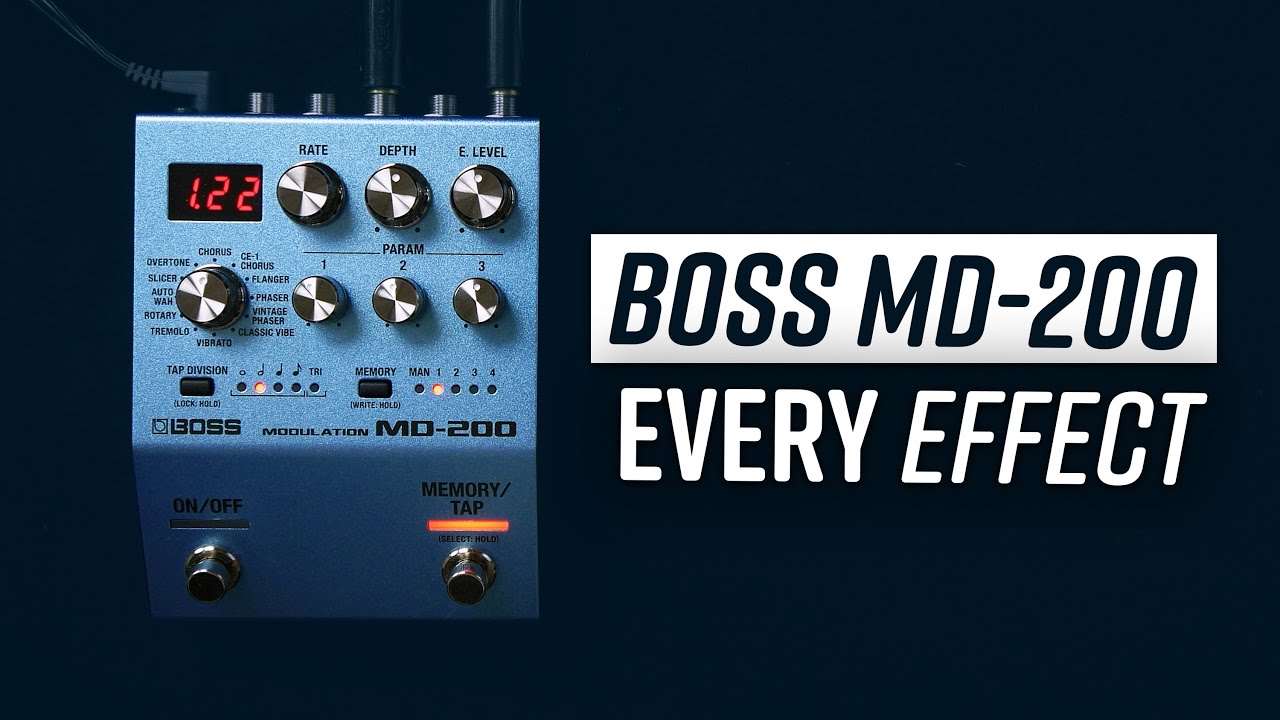 BOSS MD-200 | Every Effect And It's Parameters (No Talking)