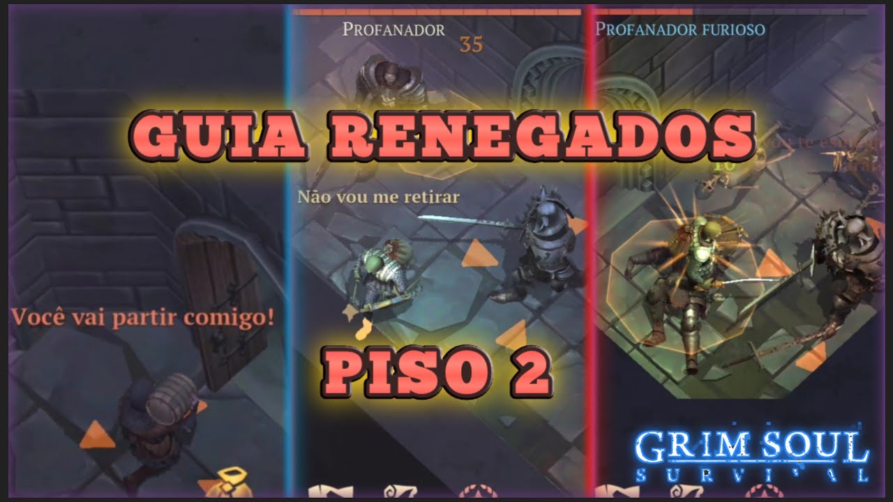 COMO FAZER MASMORRA DOS RENEGADOS PISO 2 MODO INICIANTE | GRIM SOUL