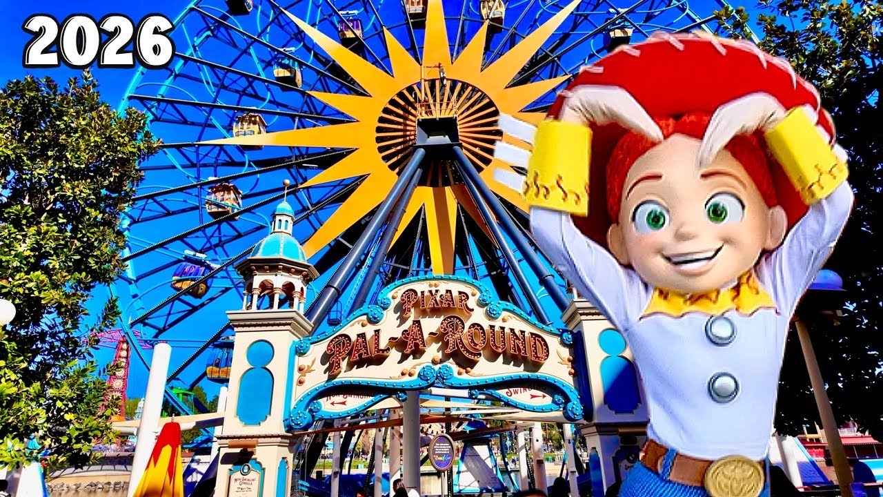 2026 Disney California Adventure Walkthrough | Pixar Pier, Minnie Mouse, Jessie, Oswald & More
