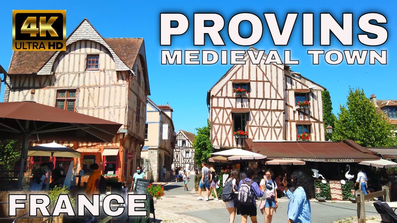 【4K】🇫🇷Provins, France - Walking Tour 2021