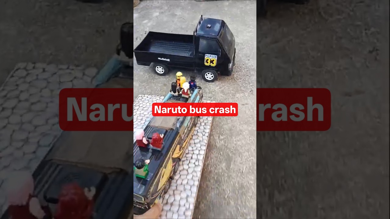 Naruto Ninja bus crash  #accident #toys #lego #car #supercars #ninja #shorts