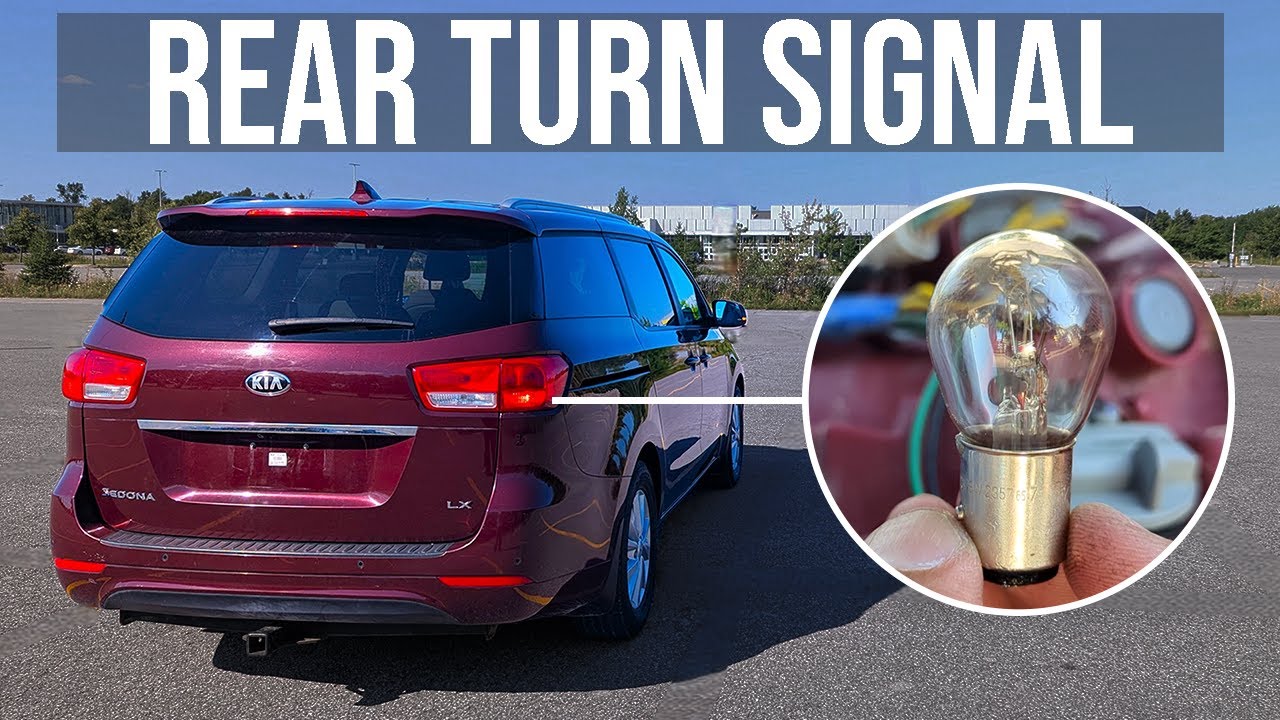 How to Replace Rear Turn Signal Bulb - Kia Sedona (2015-2021)