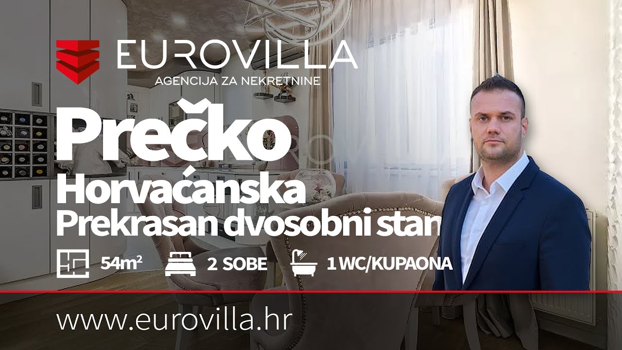 Eurovilla | Agencija za nekretnine - Prečko, Horvaćanska, prekrasan dvosoban stan 54m2