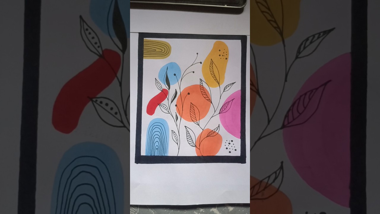 Boho design drawing colourful 🎨✍️ Boho Patterns 🎨