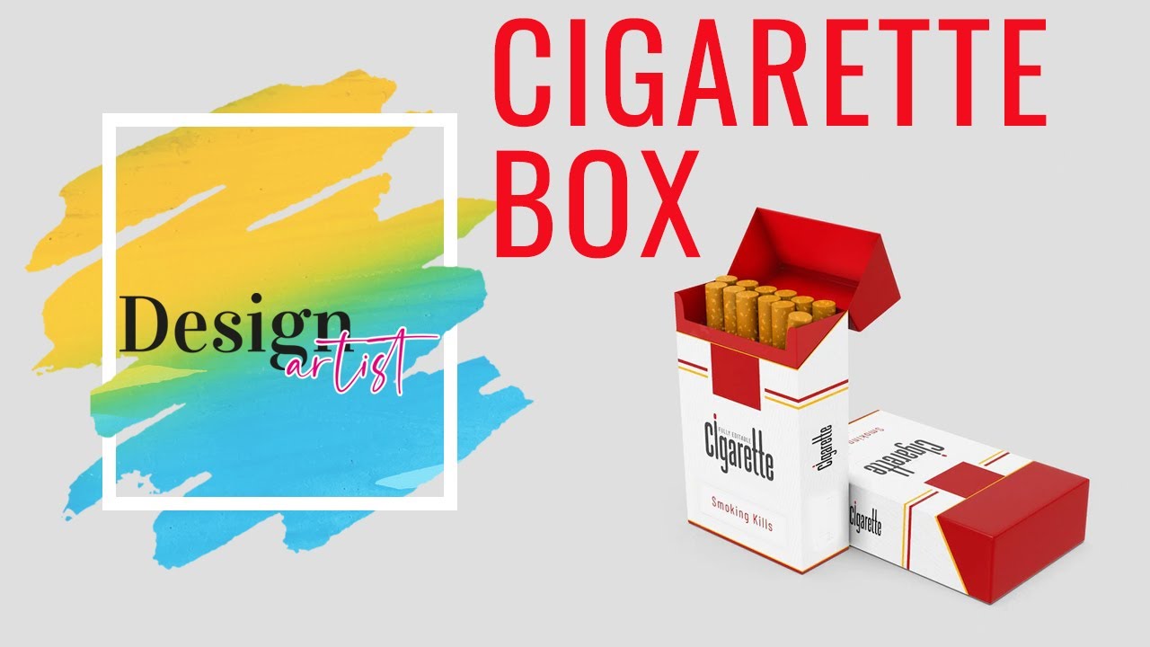 How to Design Cigarette Box Dieline in Adobe illustrator CC 