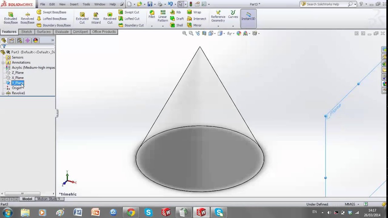 Revolve extrude
