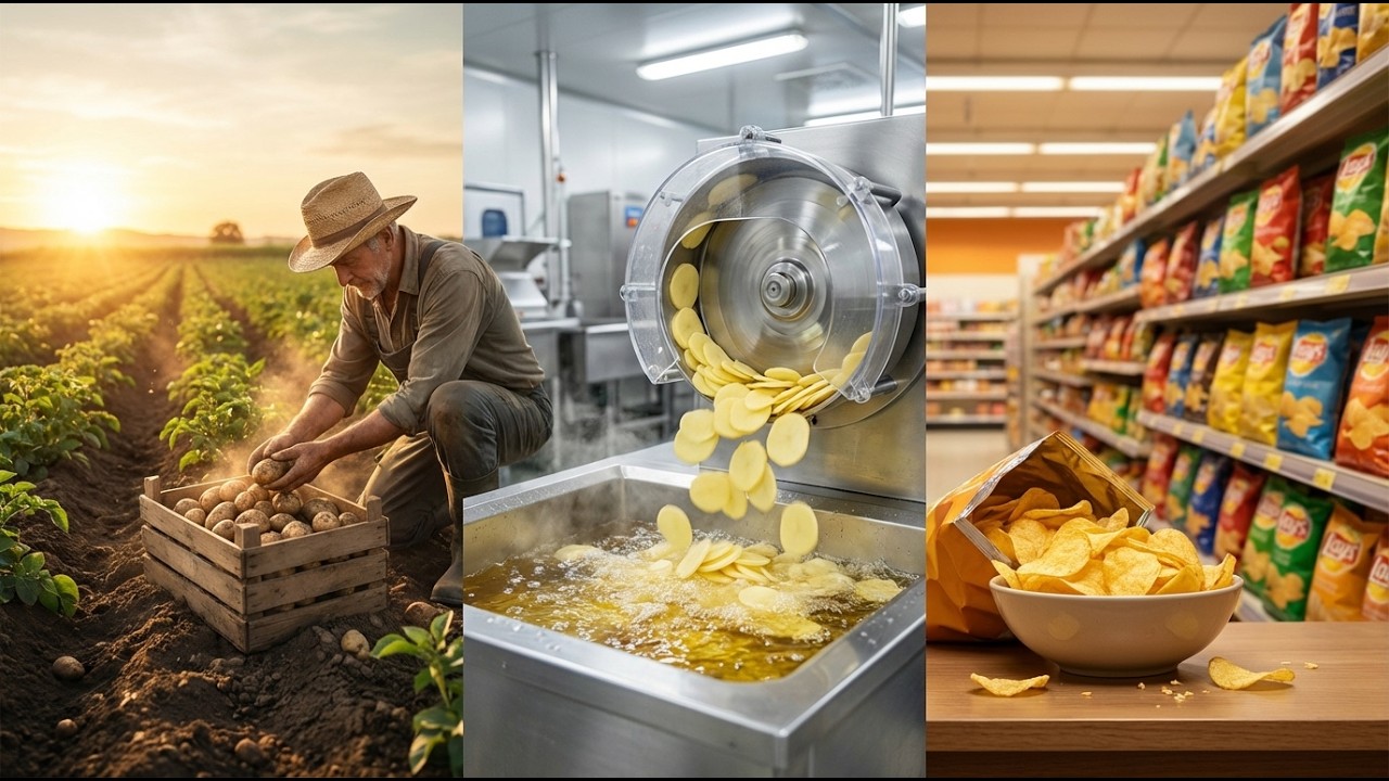 From Farm to Crunch! How Potato Chips Are Really Made