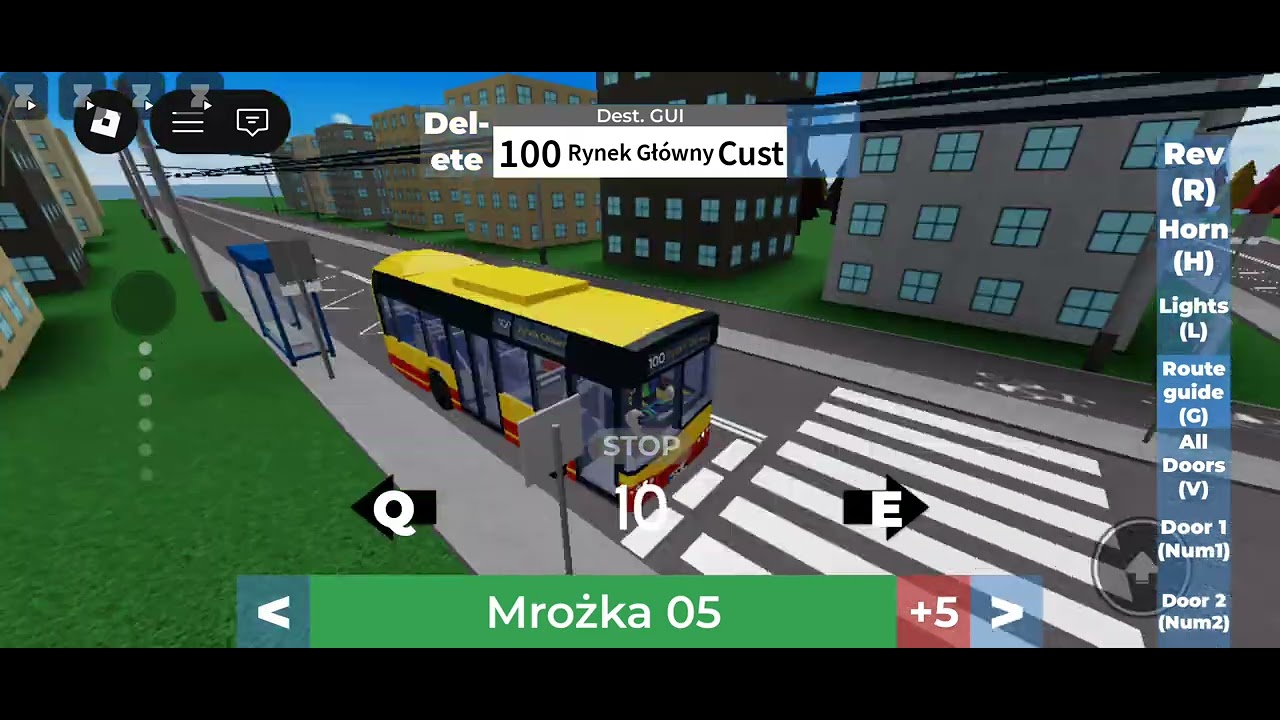(Roblox) Nid's Buses & Trams. Map Pobarowo line 100 Solaris Urbino 8,5. Part 1