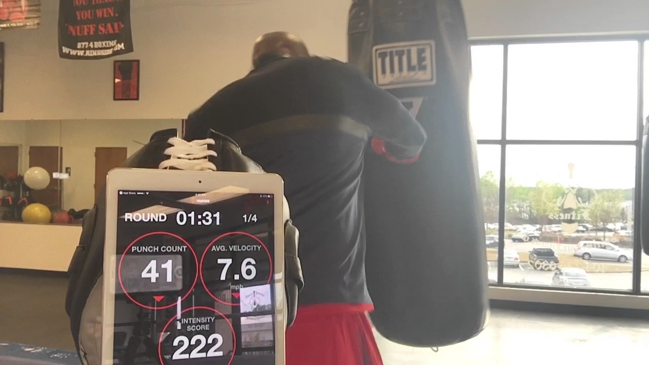 Hykso punch tracker demo with coach Marty P. Hill