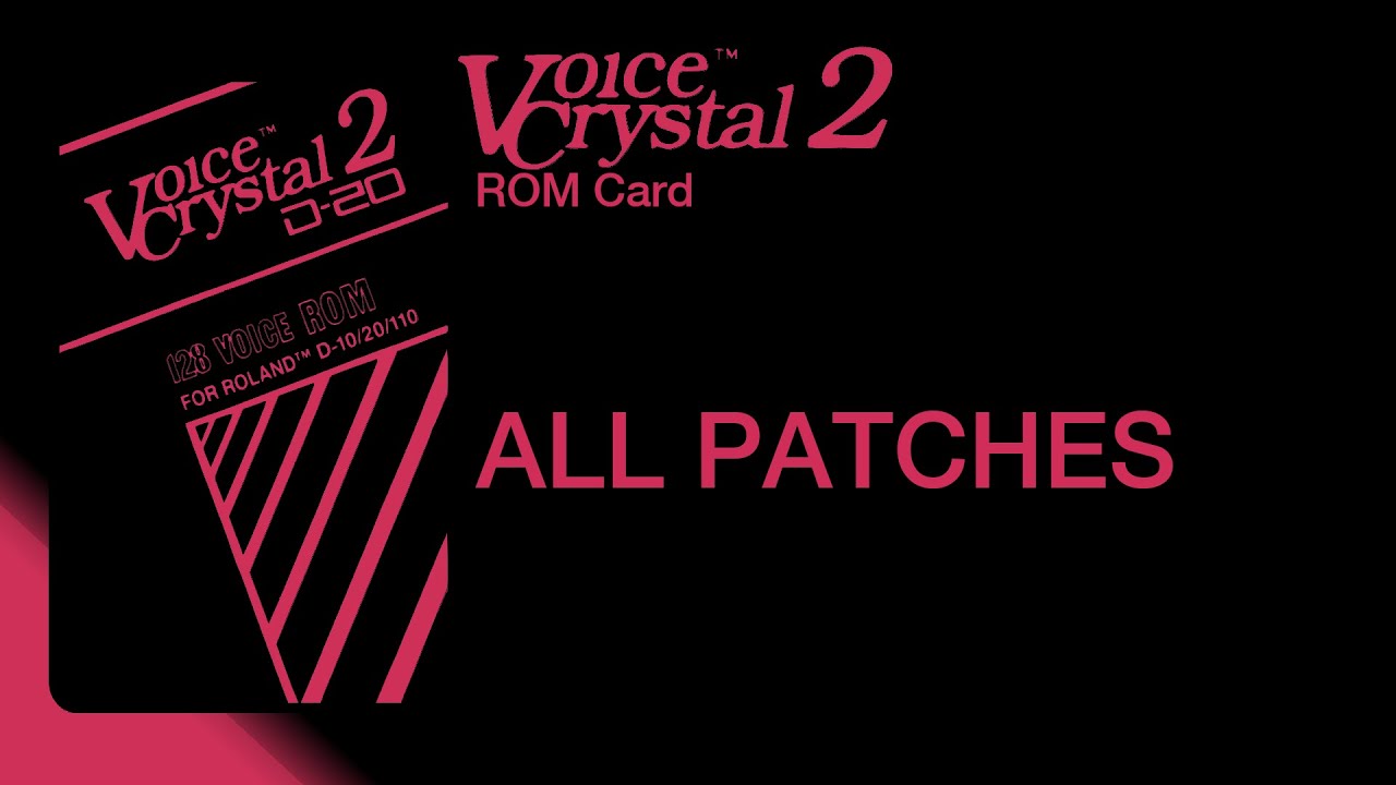 Roland D-20 | Voice Crystal 2 ROM Card All Patches
