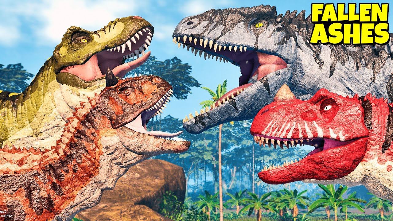 BATTLE ROYALE DE DINOSSAUROS NO FALLEN ASHES! | ROBLOX