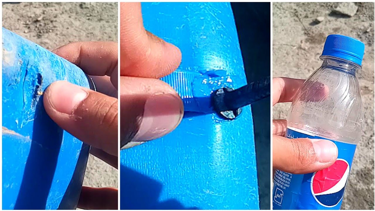 ‼️ Plastic Barrel Repair With Pepsi Cap | Repair Plastic Things | Ultrasonic plastic welding