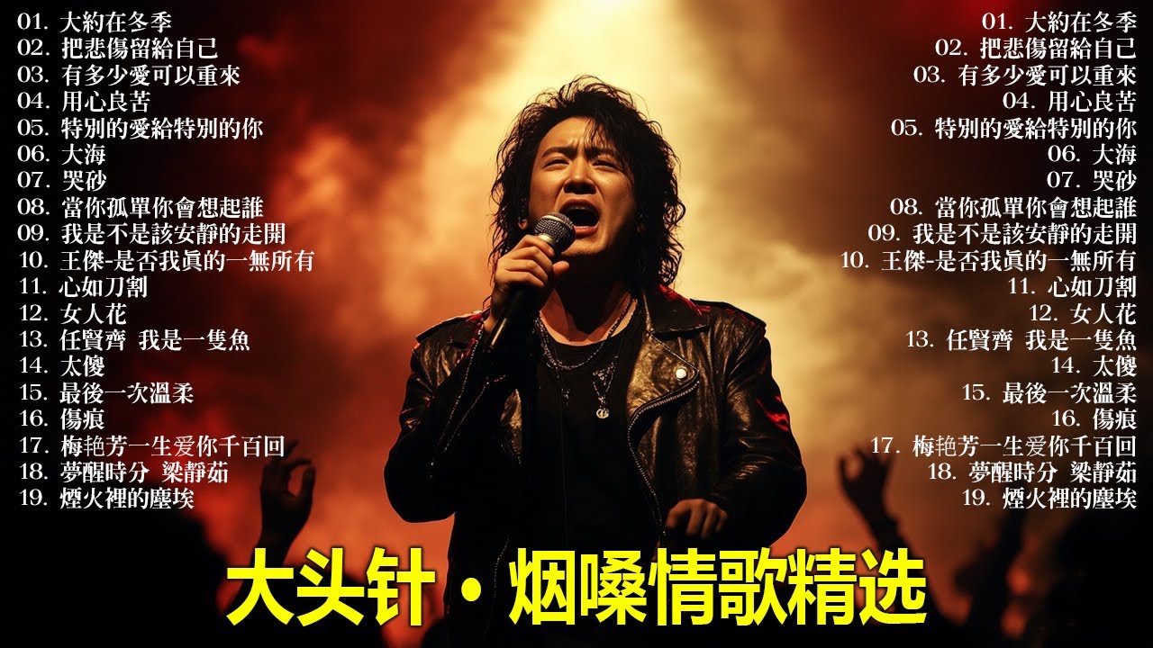 大頭針 【大头针 · 烟嗓情歌精选】🔥 破防了…这些烟嗓情歌每一首都唱进心里#大約在冬季#把悲傷留給自己#有多少愛可以重來#用心良苦#特別的愛給特別的你#大海#哭砂