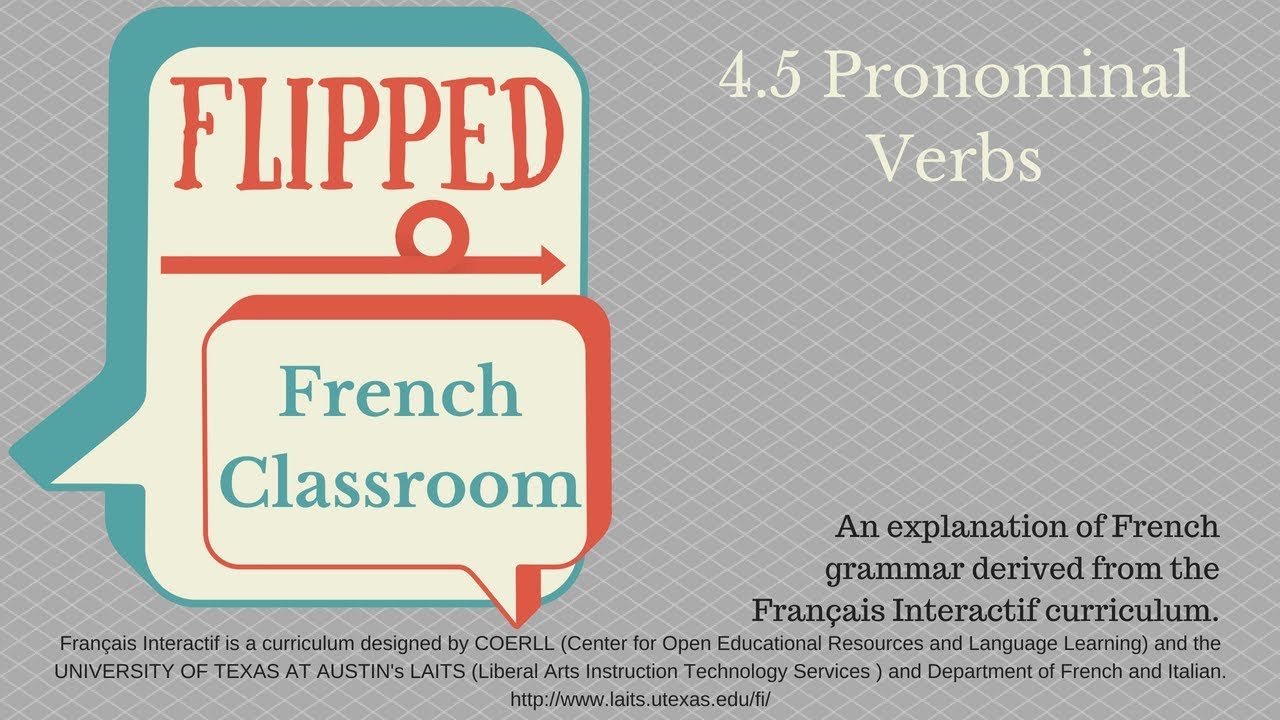 4.5 Pronominal verbs