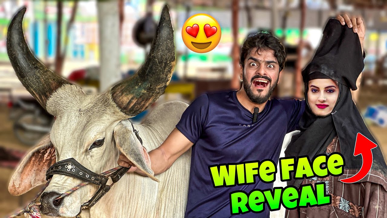 COW MANDI ME WIFE FACE REVEAL KARDIA😱 | MISHKAT KHAN | BAKRA EID 2024