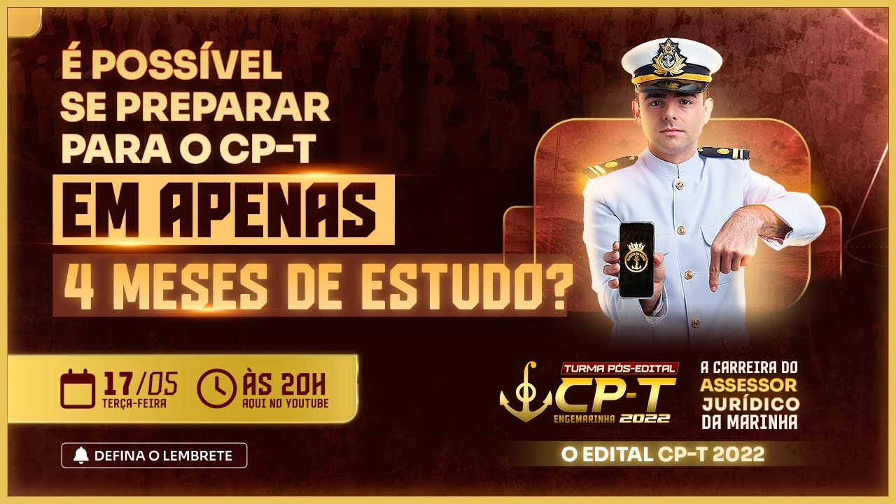 É possível se preparar para CP-T em apenas 4 meses de estudo?