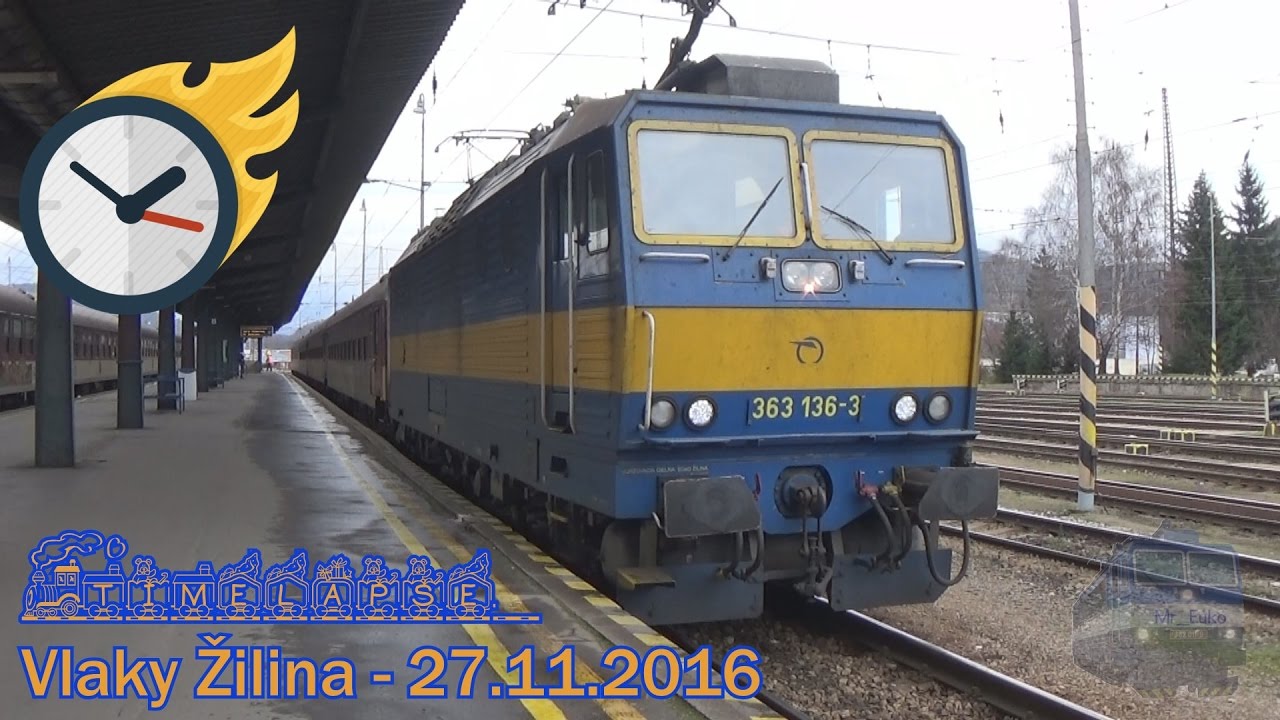 [Timelapse] Vlaky Žilina - 27.11.2016