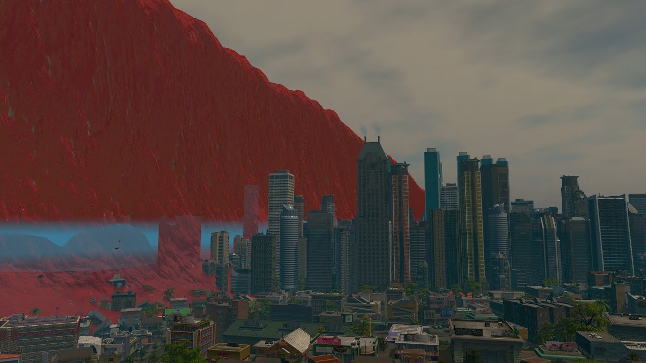 RED Mega Tsunami Massive Destruction