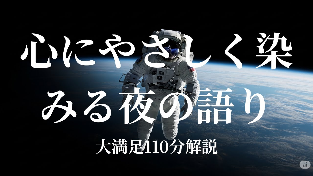 【睡眠導入】心にやさしく染みる夜の語り【安眠誘導】きっと、今日は眠れますよ♪