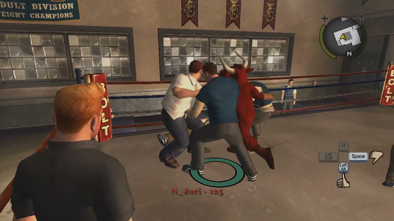 Bully SE: Russell (Full Boss Style+) vs. Jocks (Casey/Bo Alpha Style)
