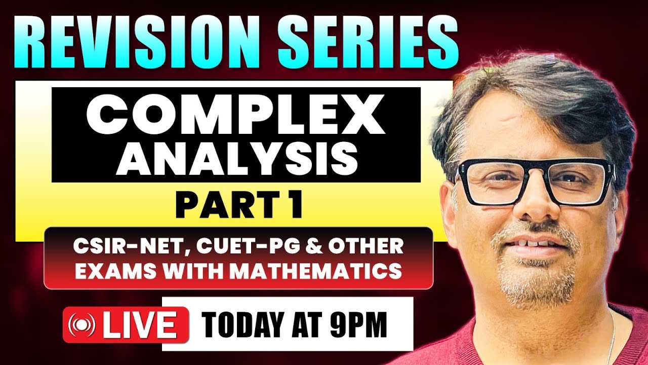 Complex Analysis Part 1 - Full Revision of ODE for CSIR NET & CUET PG | By GP Sir