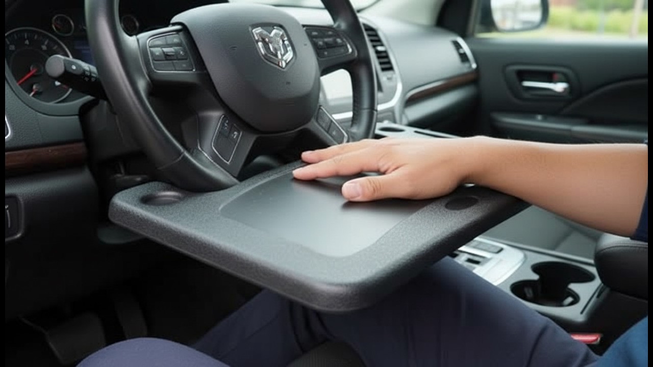 How To Turn Steering Wheel into a Tray Table Desk