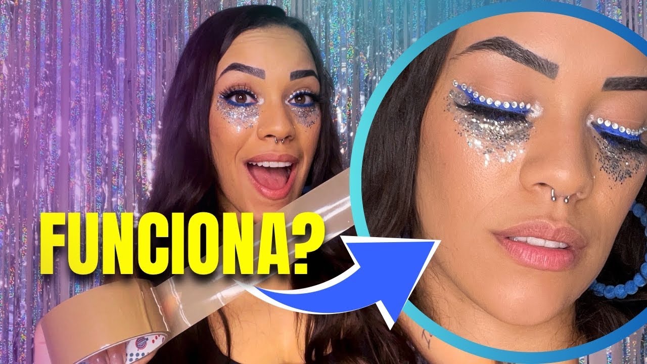 COMO TIRAR TODO O GLITTER DA MAKE