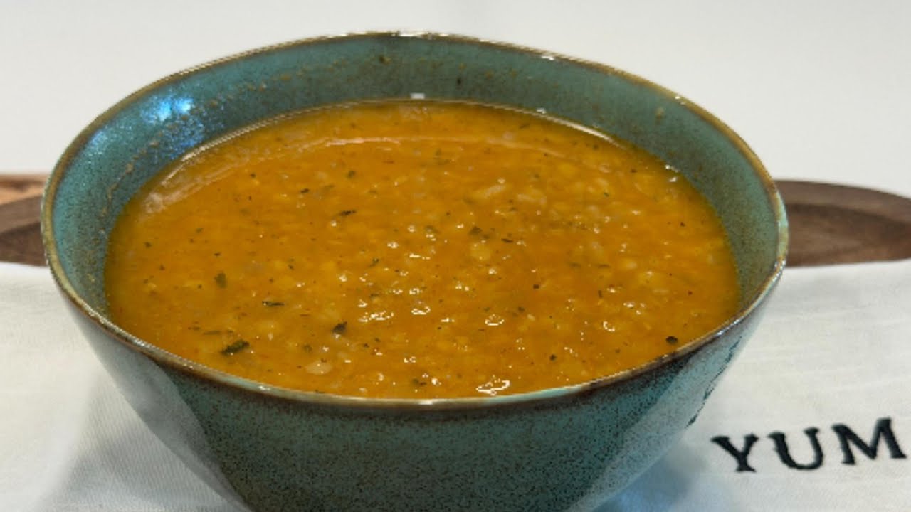 Lazy Weeknight Red Lentil & Bulgur Soup | Easy, Healthy Recipe