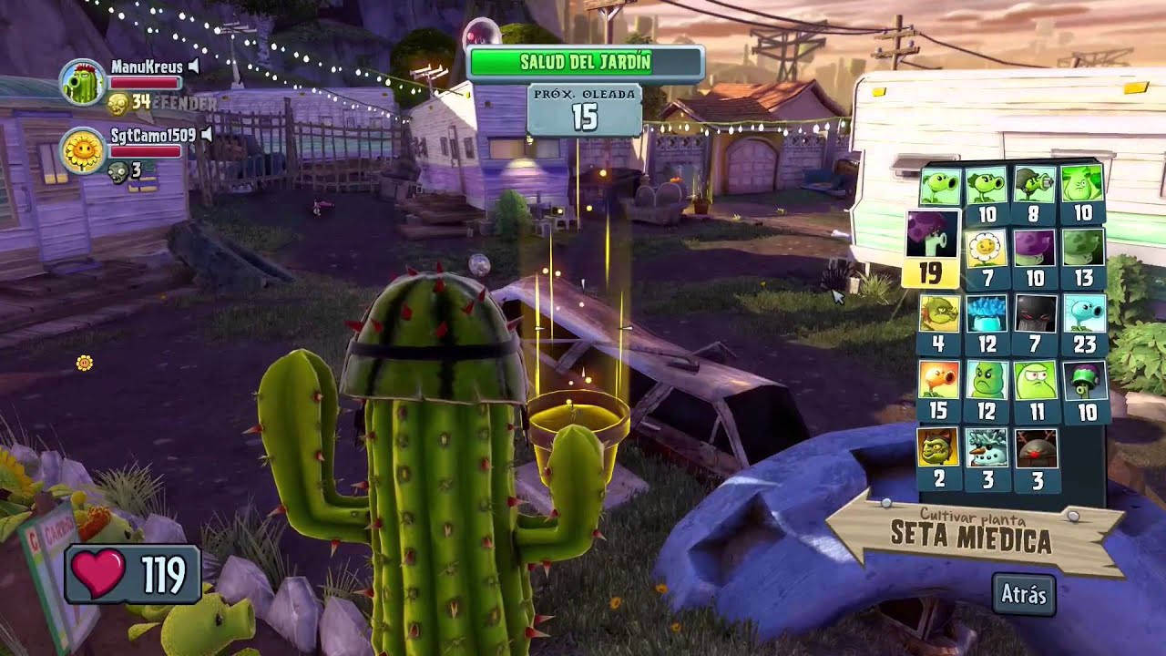 PVZ Garden Warfare - Operaciones de jardín con Cactus - Gameplay (PC)