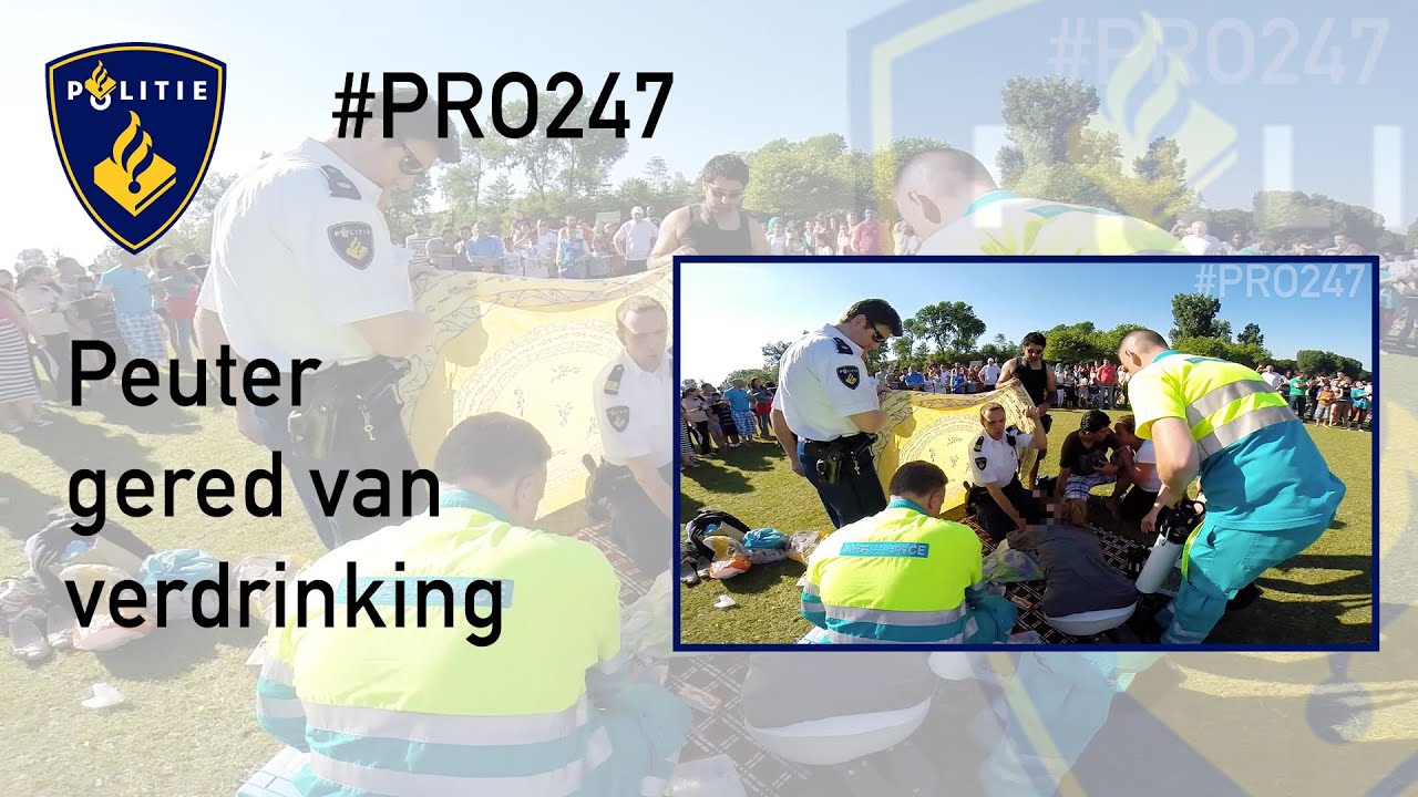 Politie #PRO247 : Peuter gered van verdrinking