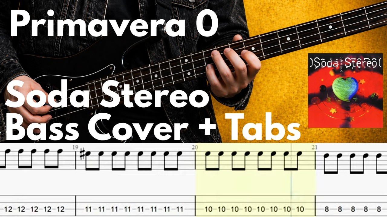 Soda Stereo - Primavera 0 (Bass Cover With Tabs)