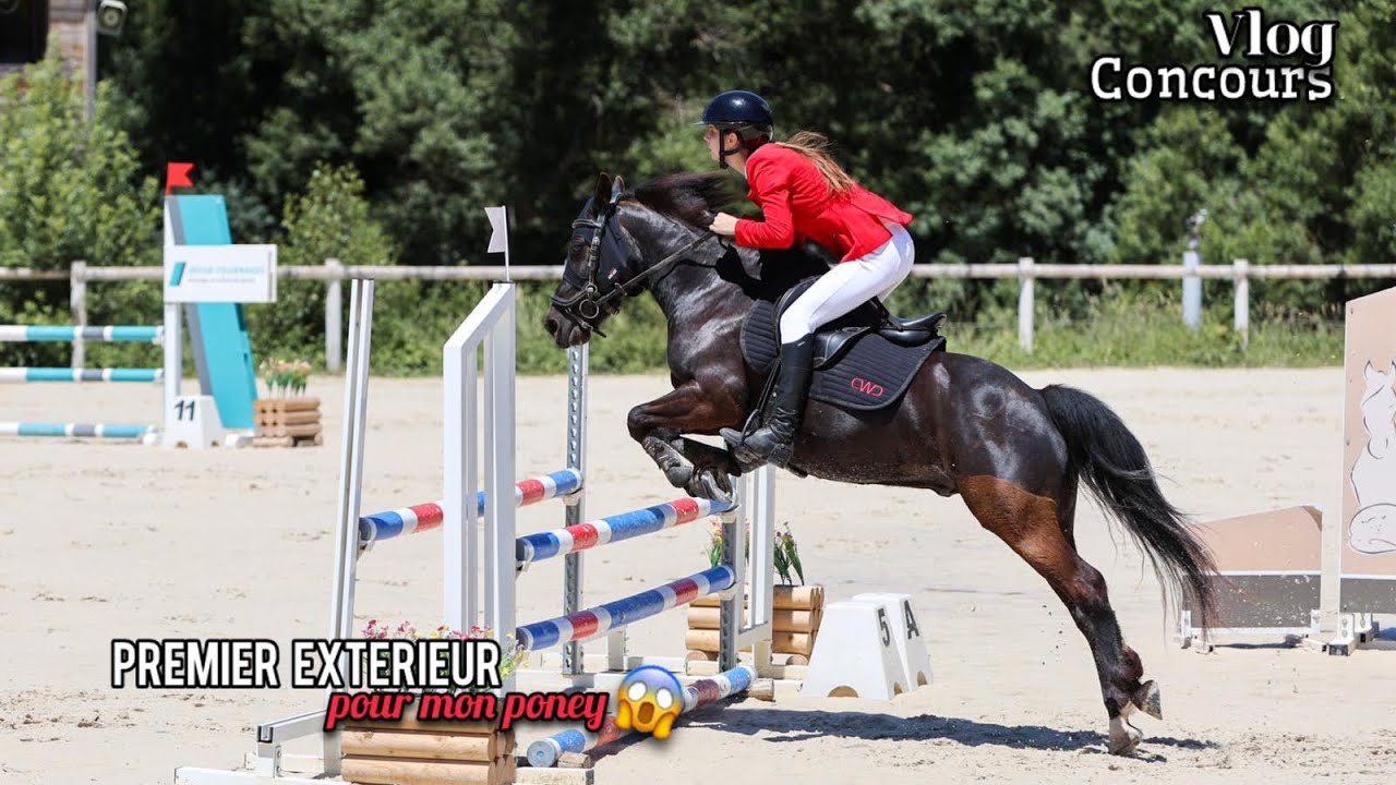 Vlog concours ! premier extérieur de mon poney 😝