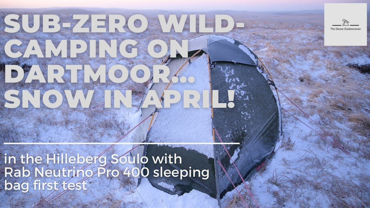 Wild-Camping on Dartmoor with snow in April and gale-force winds