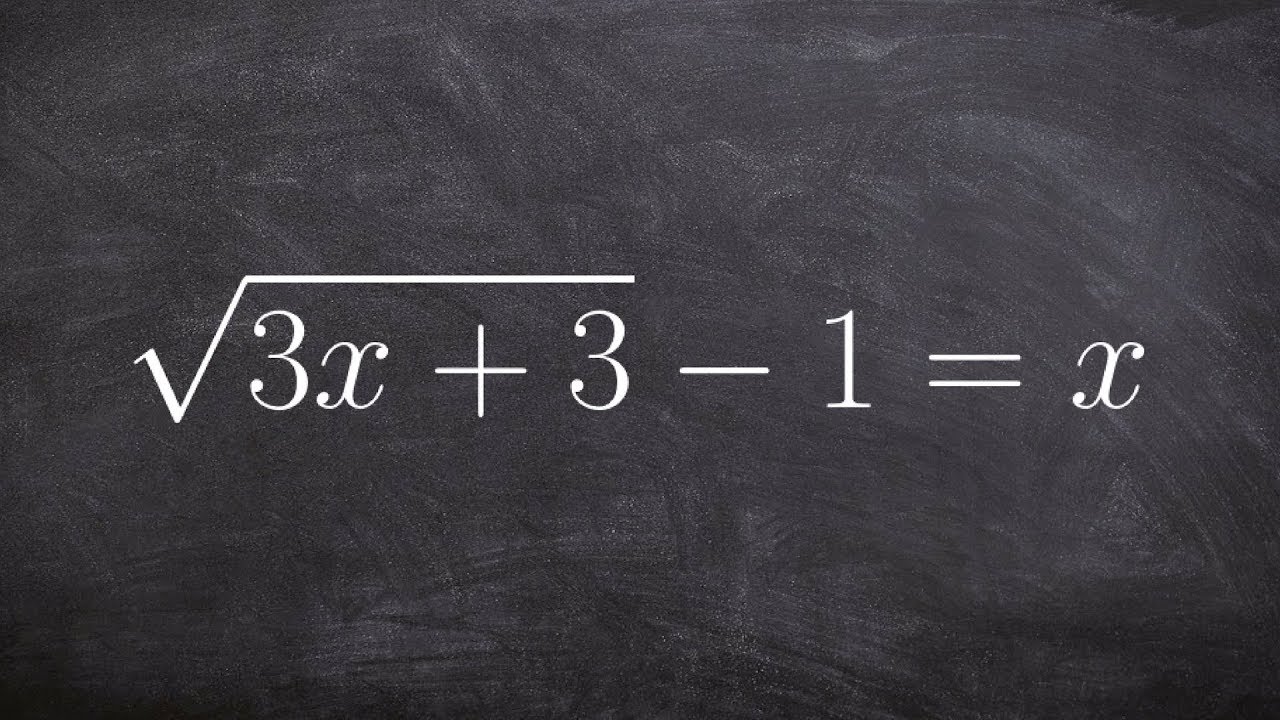 Learn to Solve a Radical Equation with Both Solutions that Work