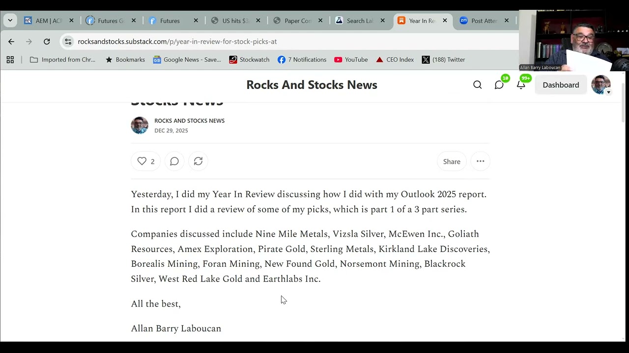 Year In Review For Stock Picks At Rocks And Stocks News