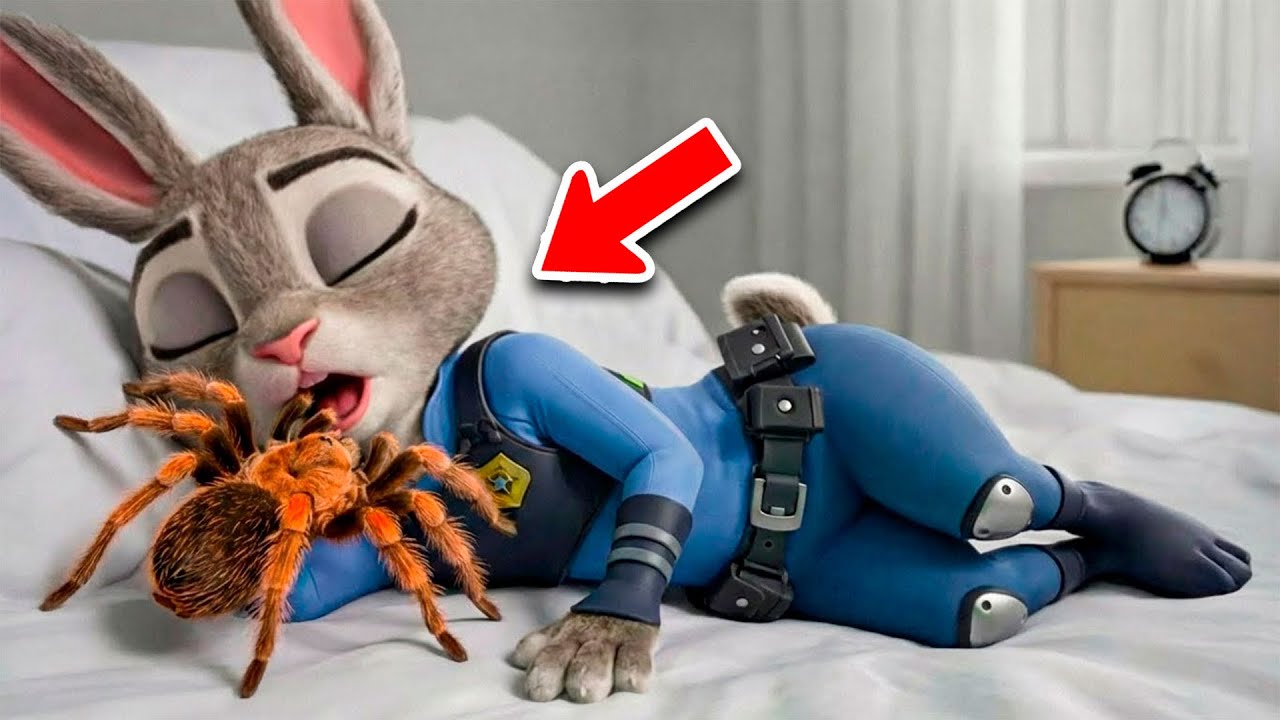 😲 Джуди съела паука и превратилась в нечто совершенно неожиданное! 🐰🐜
