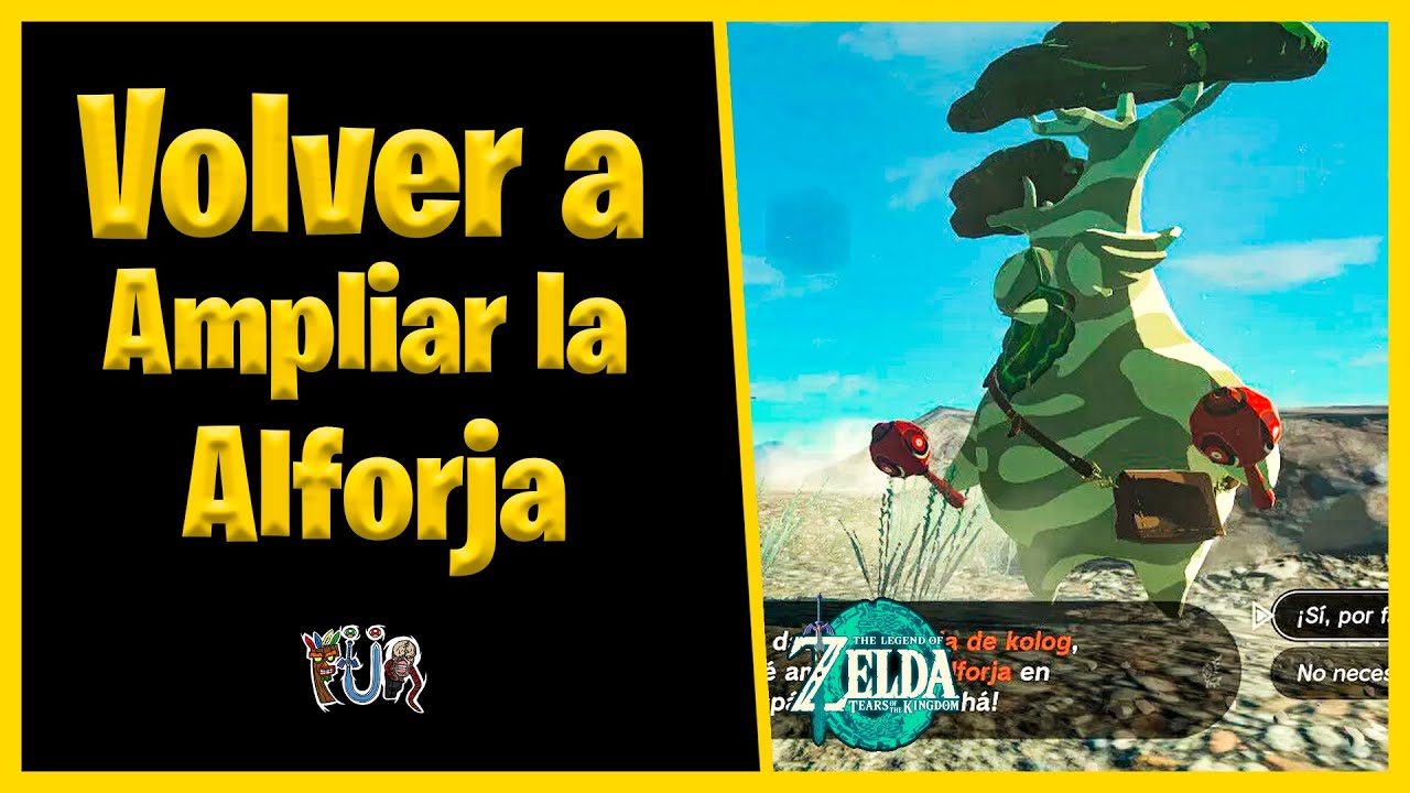Donde ENCONTRAR a Obab Para Volver a AMPLIAR la ALFORJA / INVENTARIO Zelda Tears of the Kingdom