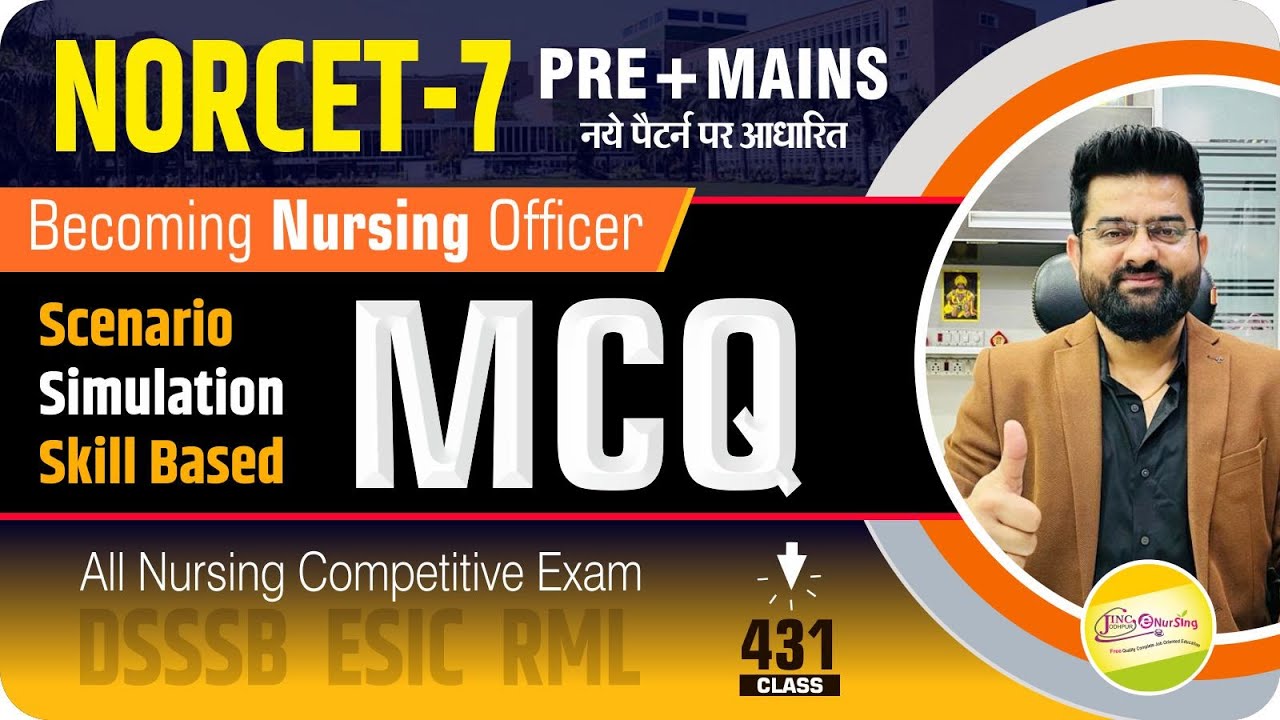 Scenario/Simulation Skill | Practice Based MCQ #431 NORCET-7  | DSSSB | ESIC | By Akki sir