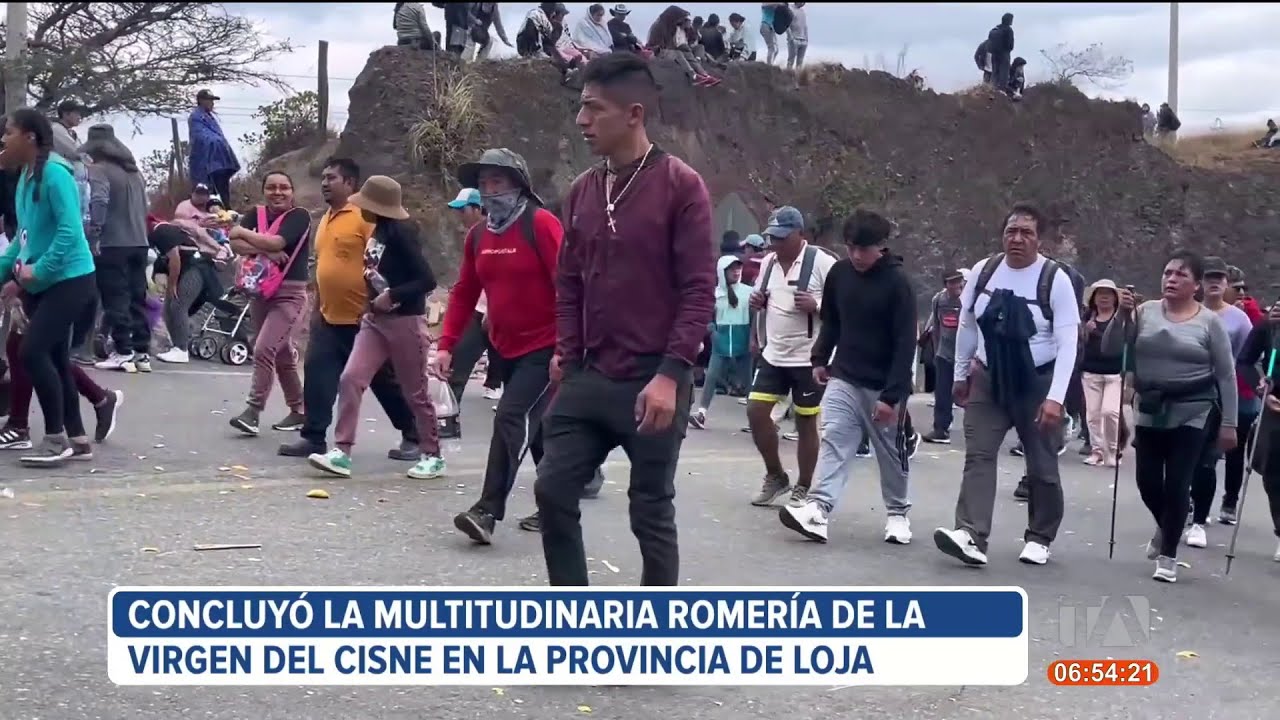 La multitudinaria romería de la Virgen de El Cisne concluyó su recorrido