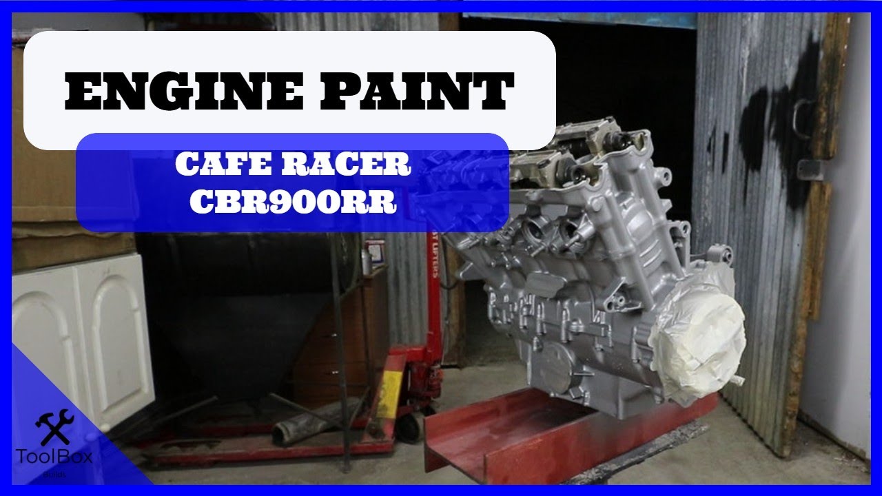Honda CBR919 Cafe Racer Build Part 3 ENGINE PAINT