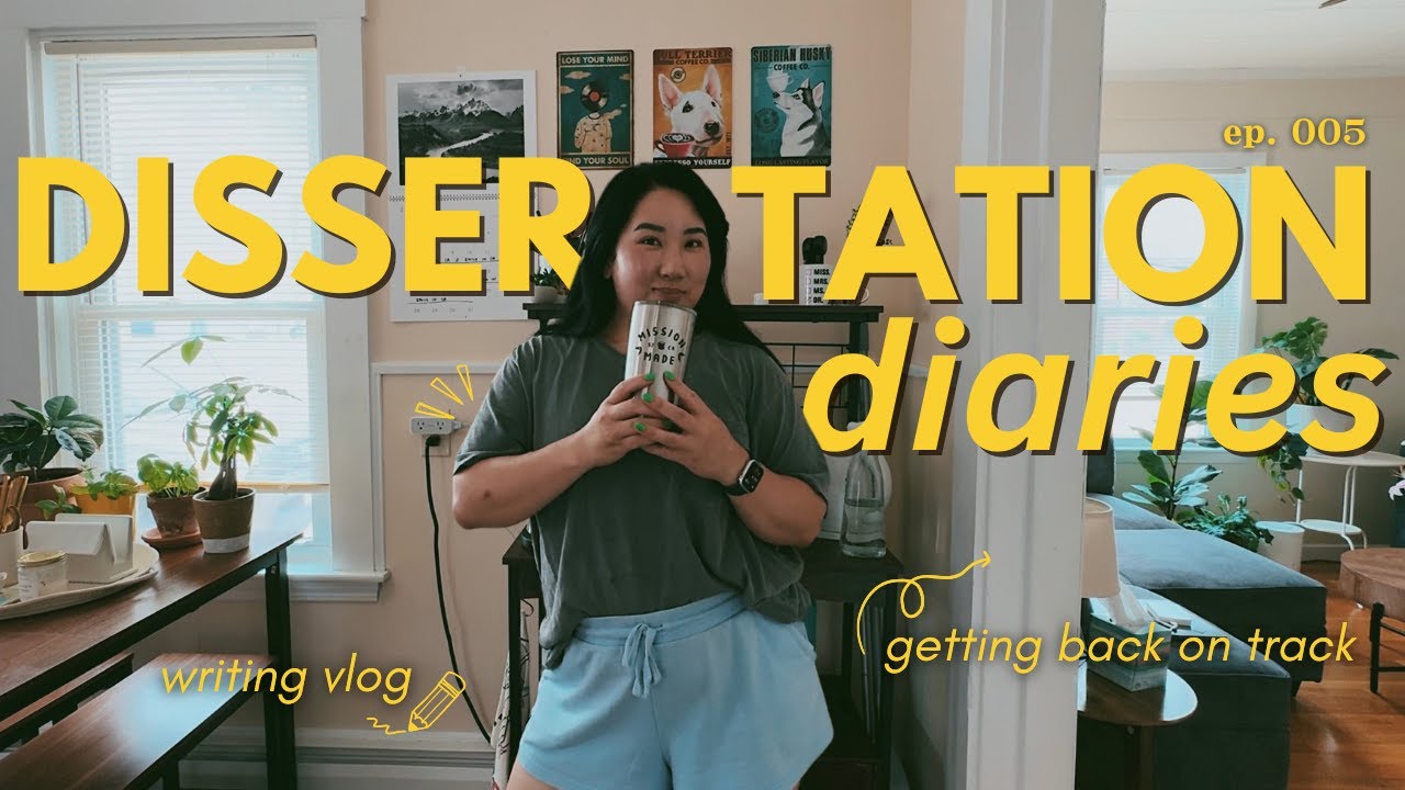 a chill & chatty phd writing vlog | adjusting my timeline + letting go of perfectionism | ep__005