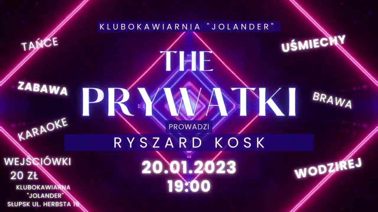 Restauracja JOLANDER w Słupsku - wodzirej Rysiu Kosk. Pan Ryszard Kosk.