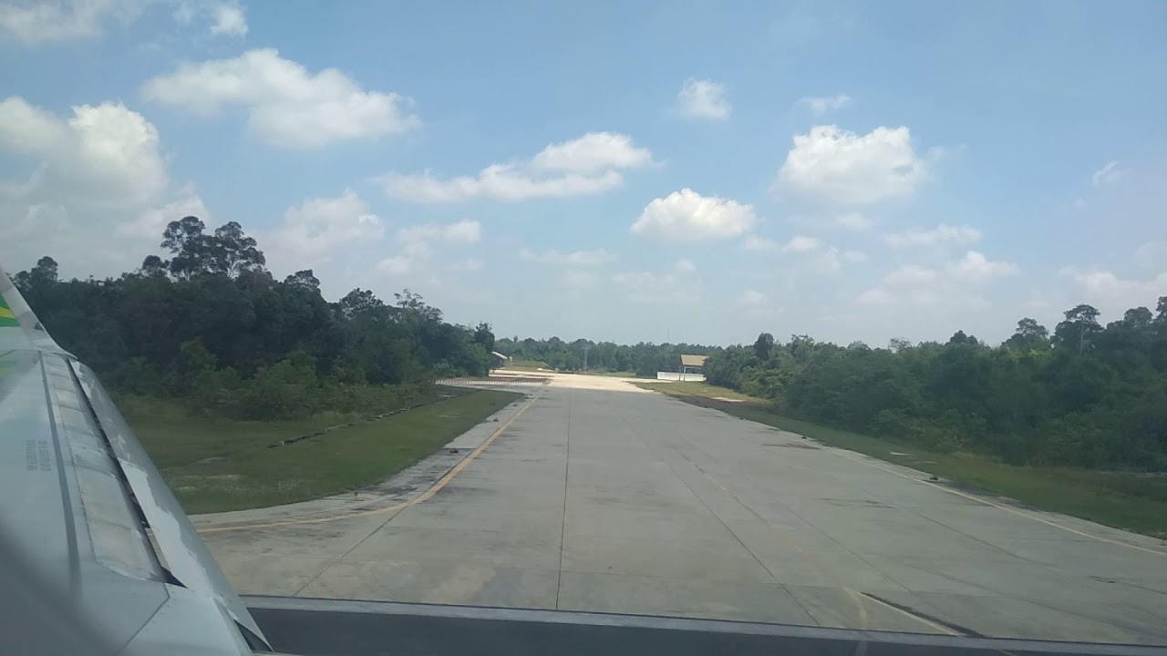 Citilink take off at Sultan Syarif Kasim Airport Pekanbaru