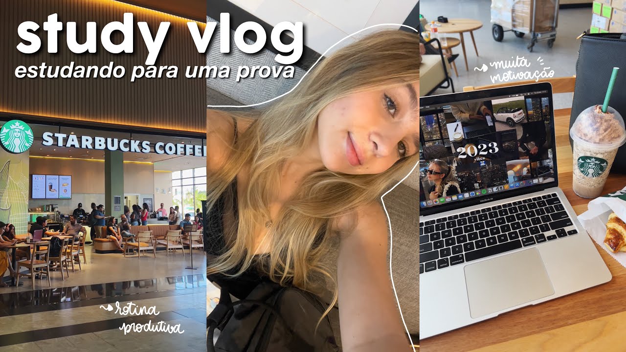 STUDY VLOG | rotina, provas, starbucks...