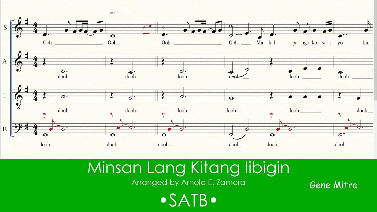 Minsan Lang Kitang Iibigin • SATB