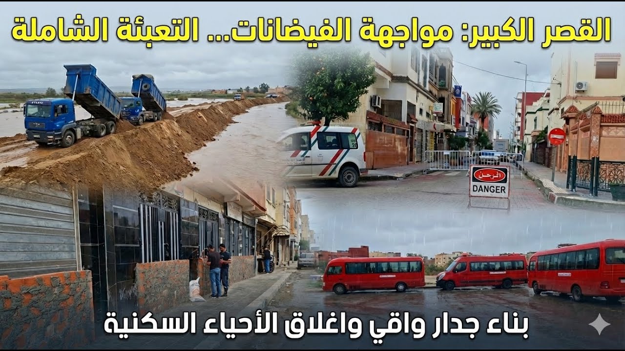 اغلاق الاحياء السكنية المتضررة تحسبا لردة فعل سد واد المخازن وفياضانات واد اللوكوس