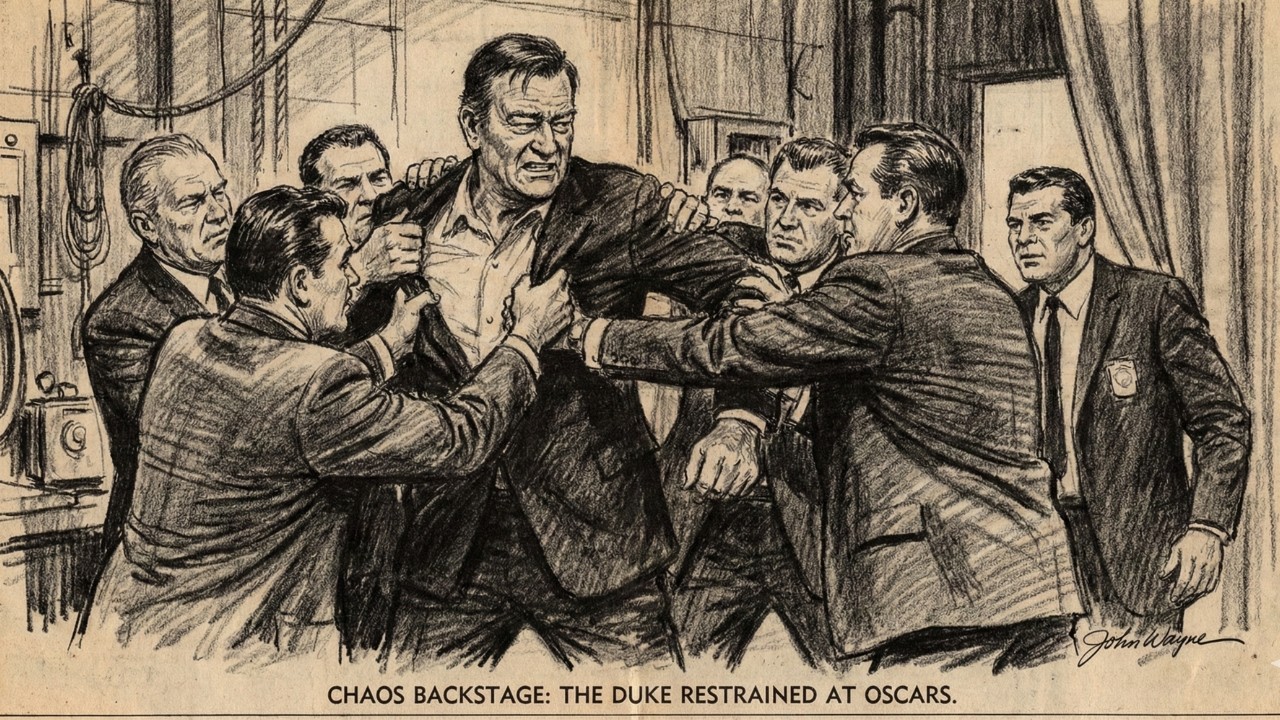 Why It Took 6 Guards to Hold Back John Wayne (1973 Oscars)