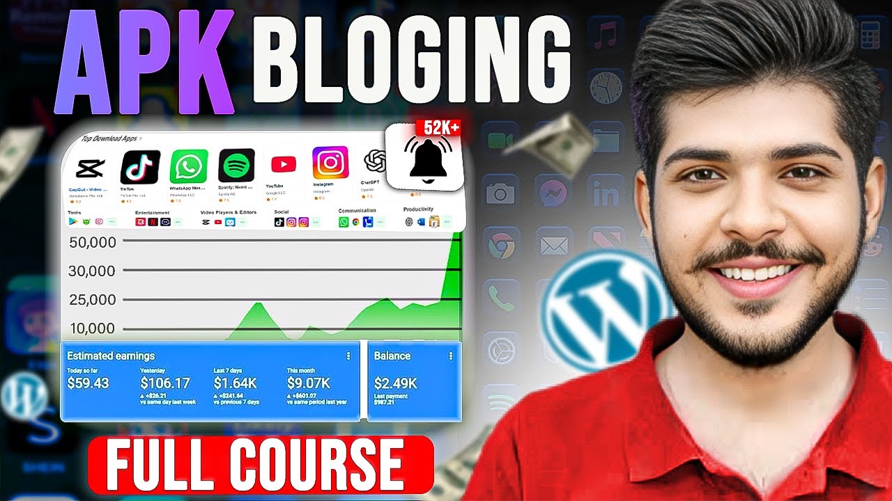 APK Website A to Z Full Course 2025 | Step-by-Step Earning Guide